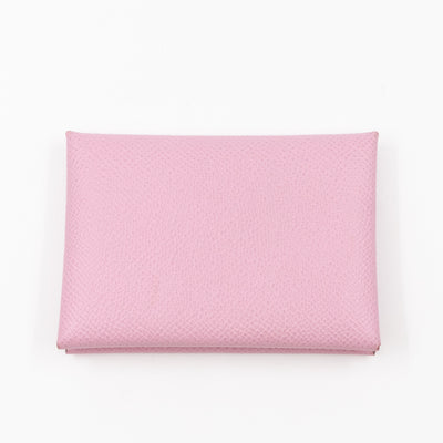 Calvi Duo Card Holder Mauve Sylvestre Leather