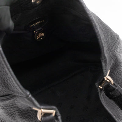Evelina Hobo Black Leather