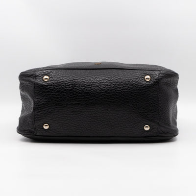 Evelina Hobo Black Leather