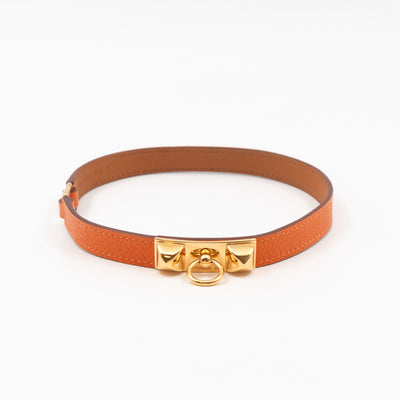 Rivale Double Tour Bracelet Orange Leather
