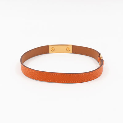 Rivale Double Tour Bracelet Orange Leather