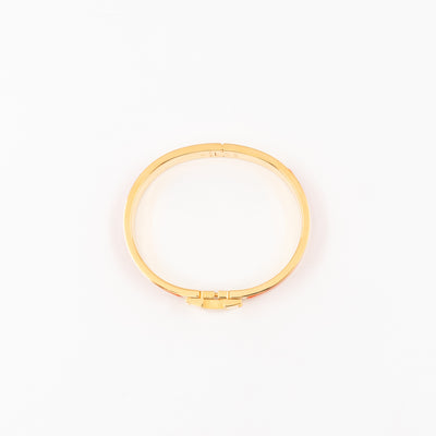 Clic H Bracelet GM Orange Gold