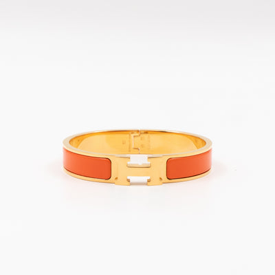Clic H Bracelet GM Orange Gold