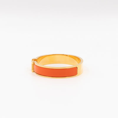 Clic H Bracelet GM Orange Gold