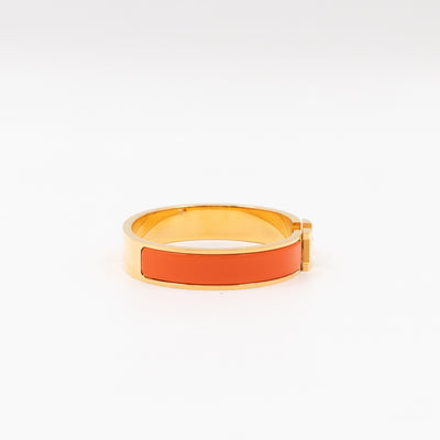 Clic H Bracelet GM Orange Gold