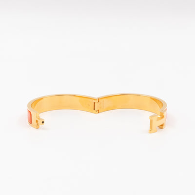 Clic H Bracelet GM Orange Gold