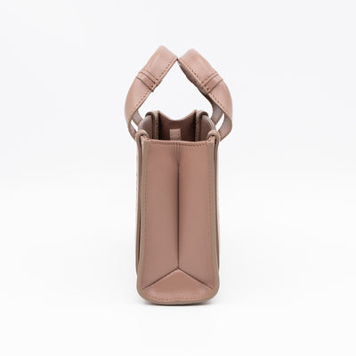 Woody Tote Small Dark Beige Leather