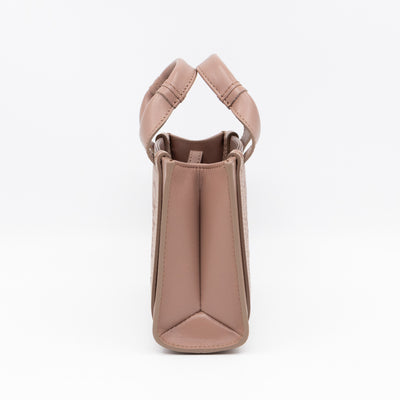 Woody Tote Small Dark Beige Leather