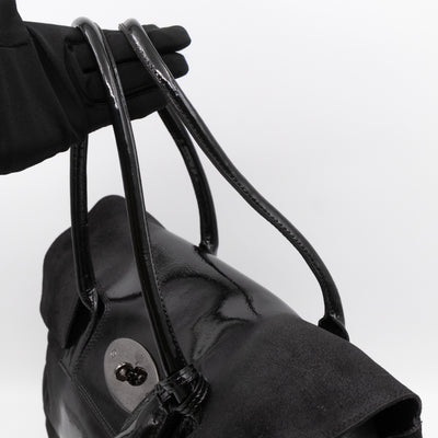 Bayswater Black Suede & Patent Leather