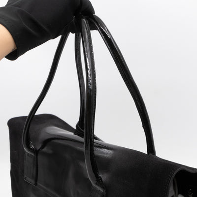 Bayswater Black Suede & Patent Leather