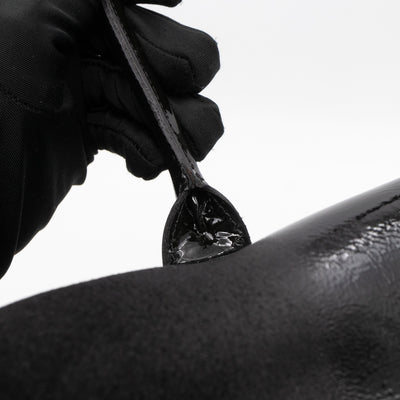 Bayswater Black Suede & Patent Leather