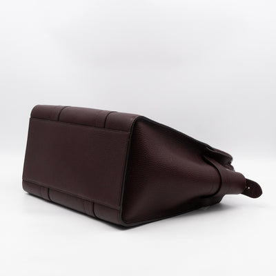 Large Zipped Bayswater Oxblood Leather