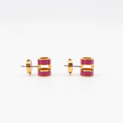 Pop H Earrings Rose & Gold
