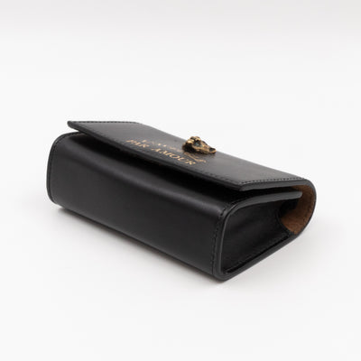 Animalier L'Aveugle Par Amour Mini Crossbody Bag Black Leather
