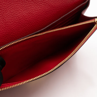 Saint Germain Pochette with chain Red Monogram Empreinte