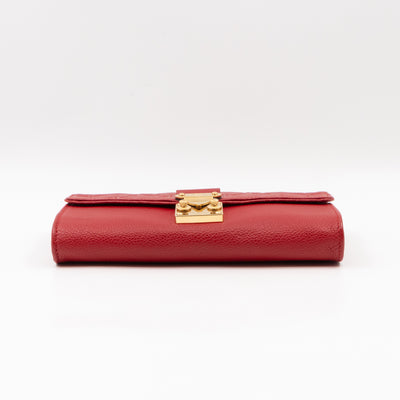 Saint Germain Pochette with chain Red Monogram Empreinte