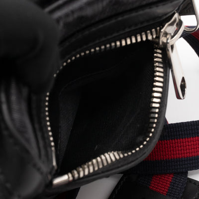Mini Messenger GG Supreme Black Leather