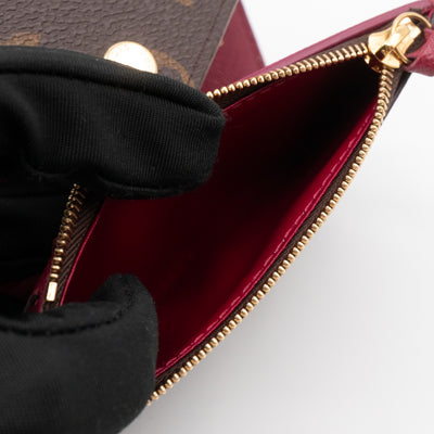 Victorine Wallet Monogram Fuchsia