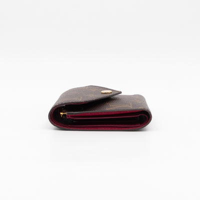 Victorine Wallet Monogram Fuchsia