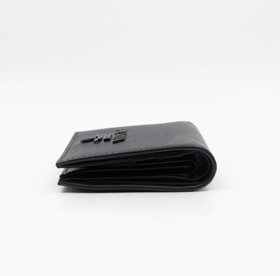 Bifold Wallet Saffiano Shine Black Leather