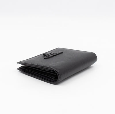 Bifold Wallet Saffiano Shine Black Leather