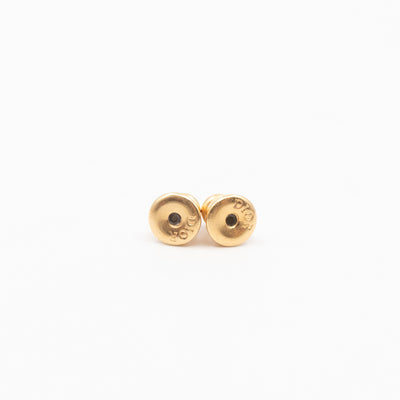 Petit CD Gold Earrings With Light Pink Pearl Drop