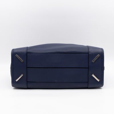 Amazona 36 Navy Leather With Shoulder Strap