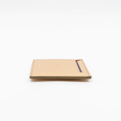 Metal Saffiano Wallet Gold Leather