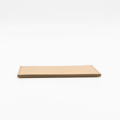 Metal Saffiano Wallet Gold Leather