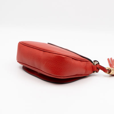 Mini Soho Flap Bag Orange Leather