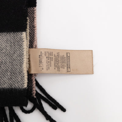 Cashmere Scarf Ash Rose Check