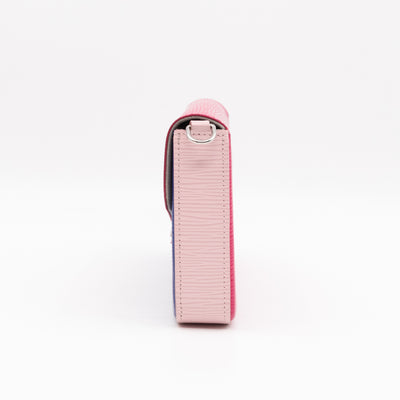 Pochette Felicie Pink & Blue Epi Leather