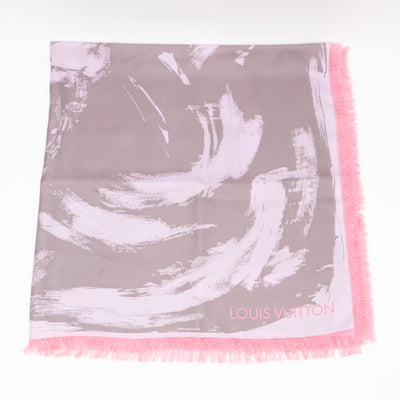 Arty Flower Square Silk 90 Light Pink