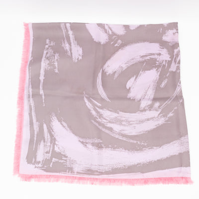 Arty Flower Square Silk 90 Light Pink
