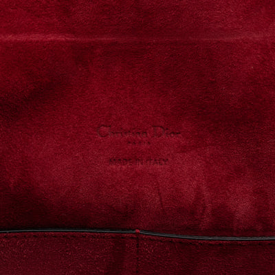 DioRodeo Flap Bag Burgundy Leather