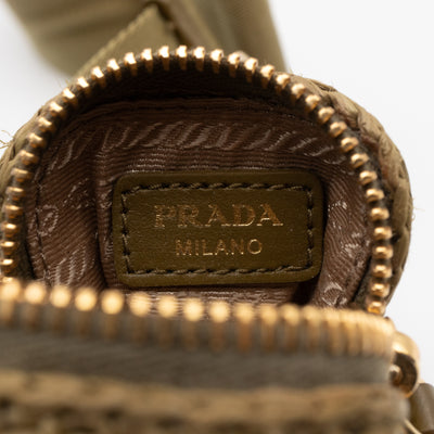 Re-Edition 2005 Crochet Olive Green Raffia
