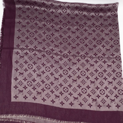 Monogram Shine Shawl Amarante