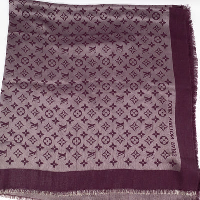 Monogram Shine Shawl Amarante