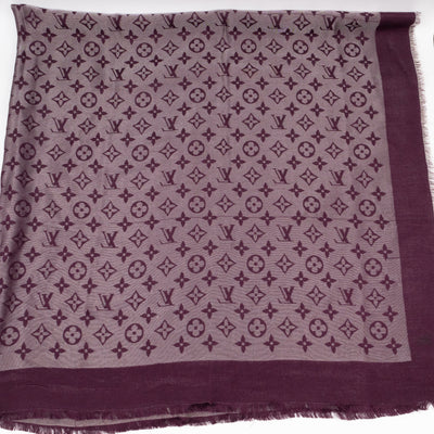 Monogram Shine Shawl Amarante