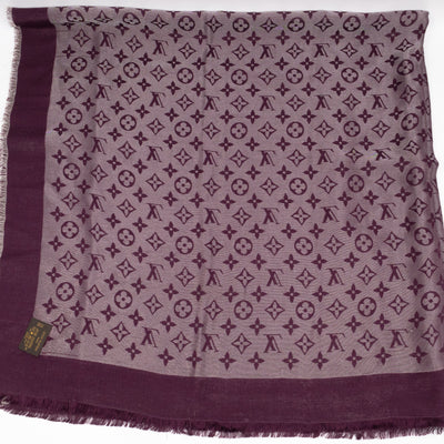 Monogram Shine Shawl Amarante