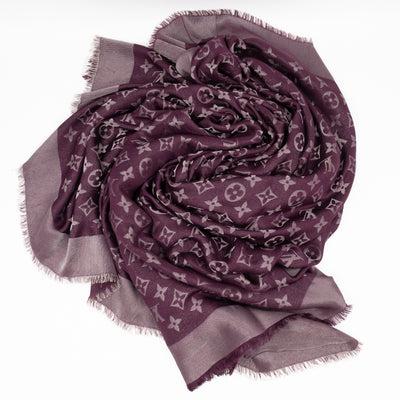 Monogram Shine Shawl Amarante