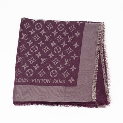 Monogram Shine Shawl Amarante