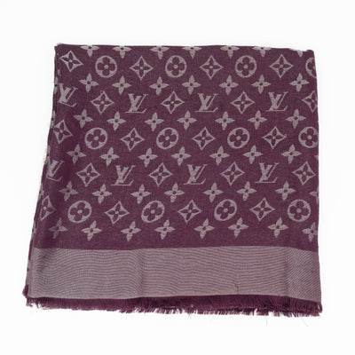Monogram Shine Shawl Amarante