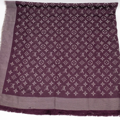 Monogram Shine Shawl Amarante