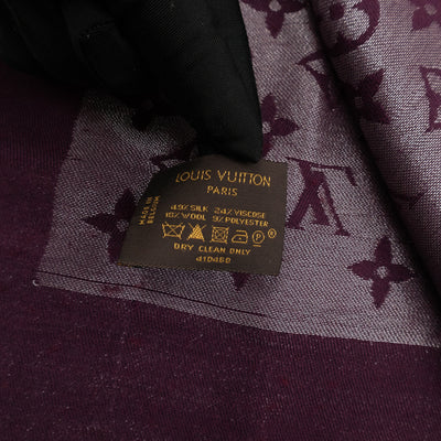 Monogram Shine Shawl Amarante