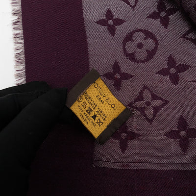 Monogram Shine Shawl Amarante