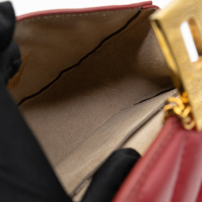 Mini Drew Burgundy Leather