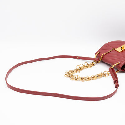 Mini Drew Burgundy Leather