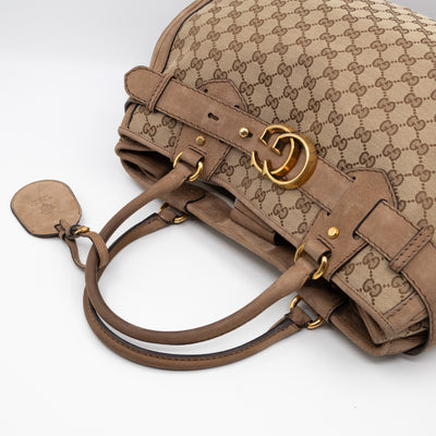 Large GG Running Bag Brown GG Supreme Canvas