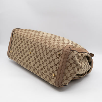 Large GG Running Bag Brown GG Supreme Canvas